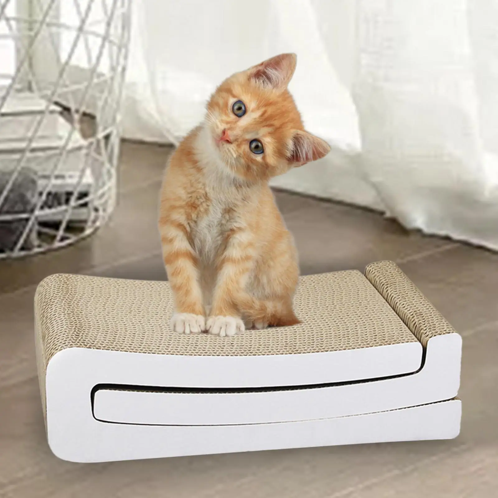 Tablero rascador para gatos, rascador de cartón para gatos, suministros para mascotas, juguete interactivo, cama de cartón para gatos, almohadilla rascadora para gatos para mascotas