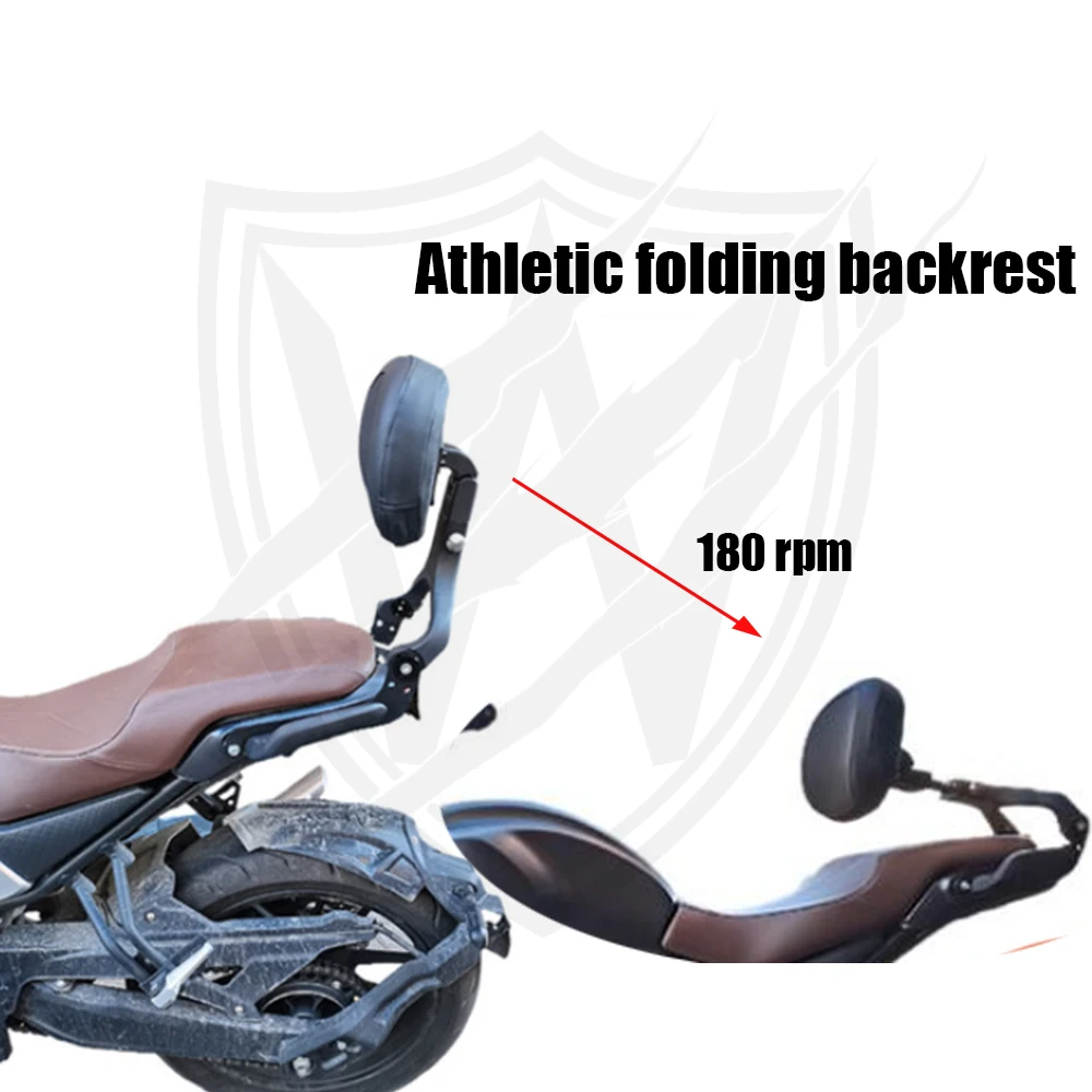 Competitive Folding Backrest Retro Side Bag quick-release Bracket Motorcycle Modified Waterproof  FOR  VOGE 500AC