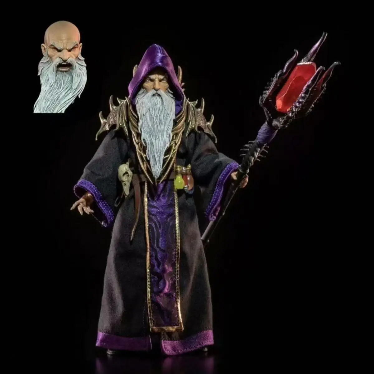 

Four Knights, Mythical Legion, Mage Set Character, Black-robed Wizard, Wizard Arizak