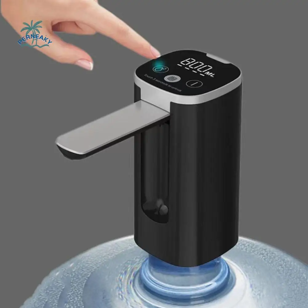 

LED Display Water Bottle Pump Foldable Electric Quantitative Wine Dispenser Automatic Rechargeable Water Dispenser Outdoor