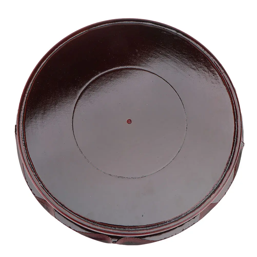 

1Pcs Rotatable Flowerpot Base Wooden Delicate Round Pedestal Indoor Outdoor Floor Protector Flower Pot Stand Flowerpot Pedestal