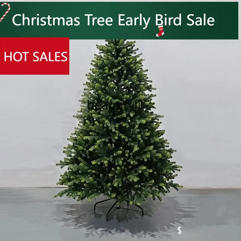 Luminous Christmas Tree Pure PE Encryption Bare Tree Home Living Room Luxury Ornament Christmas Scene Arrangement