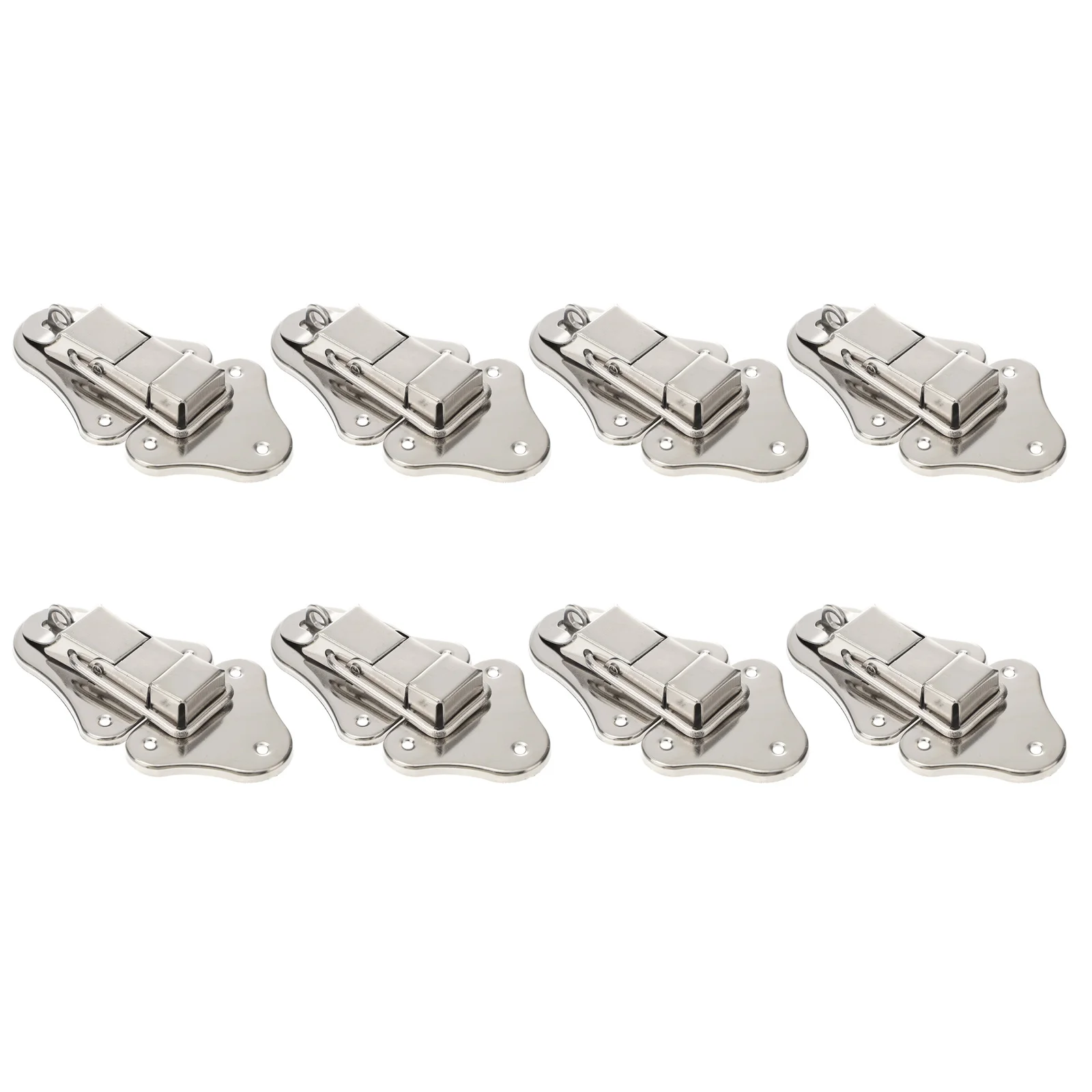 

8Pcs Iron Box Lock Buckles Toggle Hasp Latch Style for Wooden Box Toolbox Suitcase Decorative Wooden Case Latches