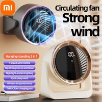 Xiaomi  Desktop Fan Digital Display Touch Screen Home Dormitory Wall-mounted Two-in-one Mini Circulating Small Fan 2025 New