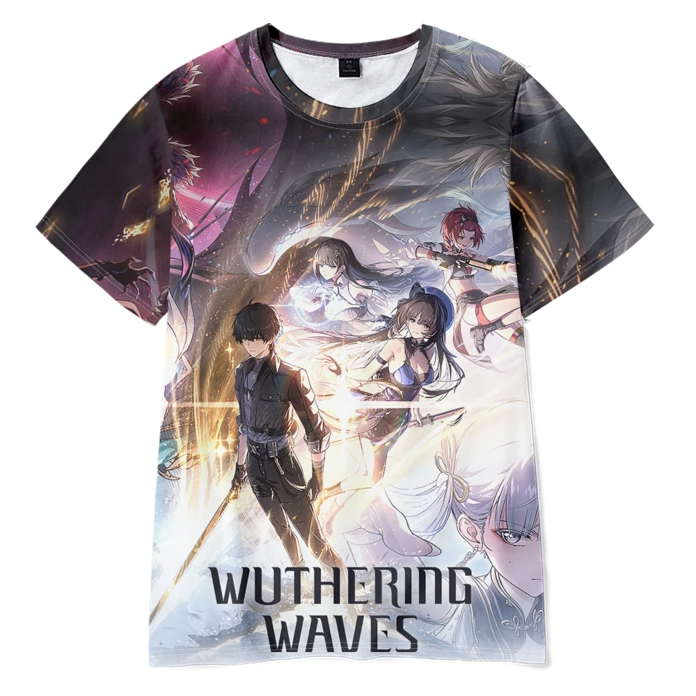 Hot Game Wuthering Waves T-Shirts Summer Women Men Fashion Casual HipHop Crewneck Short Sleeve T-shirts Casual HipHop Tee