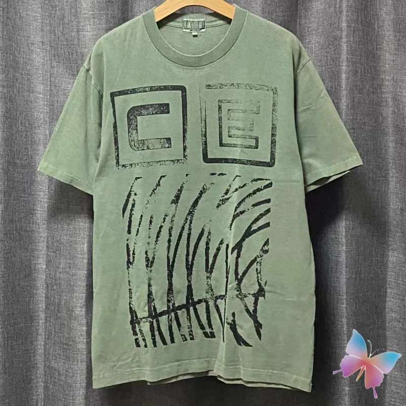 

Футболки с принтом воска в стиле ретро, граффити с логотипом CE, летние футболки в стиле хип-хоп, уличные хлопковые футболки с круглым вырезом и короткими рукавами для мужчин и женщин
