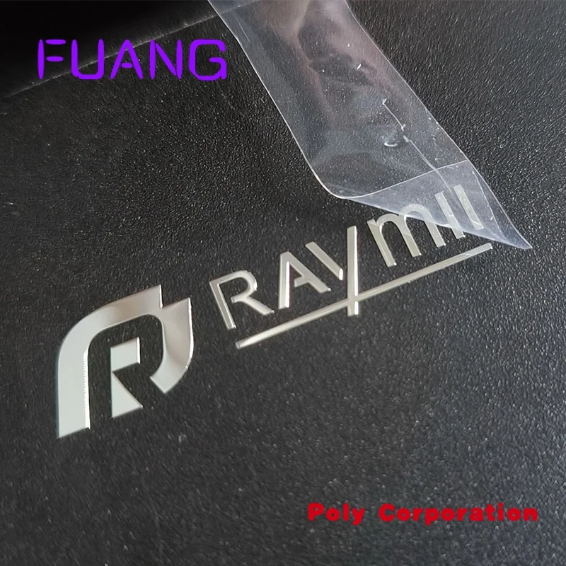 Custom  Customize Luxury Gold Adhesive Label Transfer Metal Sticker, Waterproof Emboss 3D Logo Metallic Decals Custom Gold Stick