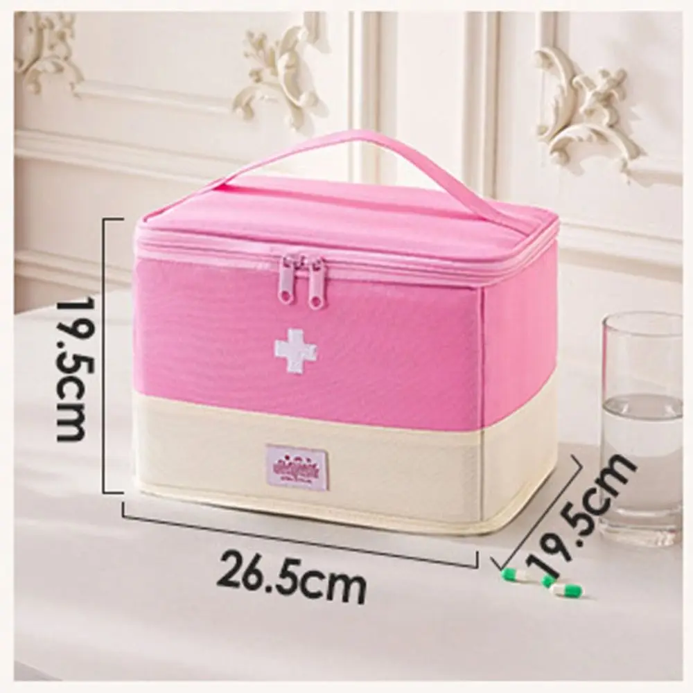 Folding Medicine Box Dustproof and Moisture-proof Large Capacity Classification Medical Bags Medicine Storage