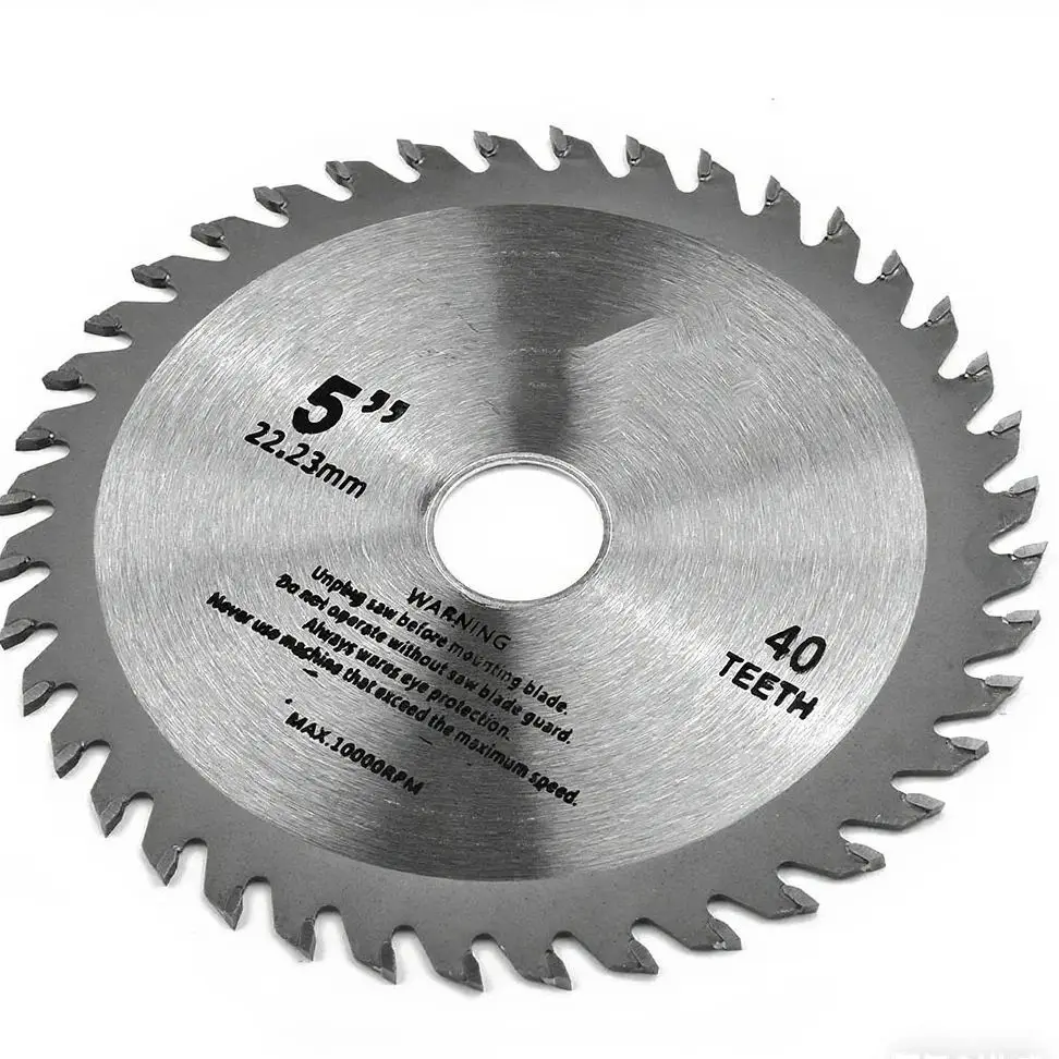 5 بوصة 125 مللي متر أسطوانة تقطيع شفرة منشار دائري صغير للخشب البلاستيك المعادن الدورية كربيد أدوات القطع 40 الأسنان 12000 ماكس دورة في الدقيقة #6