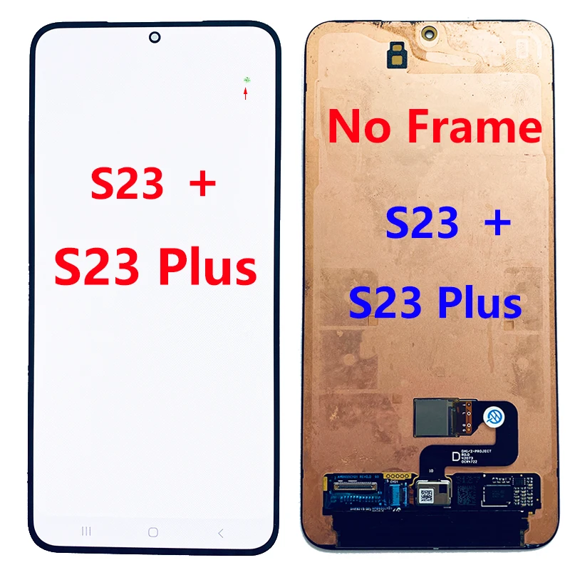 AMOLED S916B LCD For Samsung S23+ 5G S916U S916W LCD Display Touch Screen 6.6''S23 Plus Digitizer Assembly With Dot Working Well