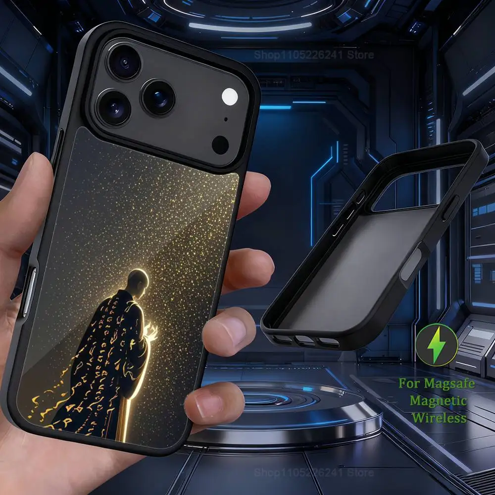 هاتف الكتاب المقدس الفني البوذي لهاتف iPhone 17,12,11,16,15,13,14,Pro,Max,Plus, Mini, For Magsafe, حافظة شحن لاسلكية مغناطيسية