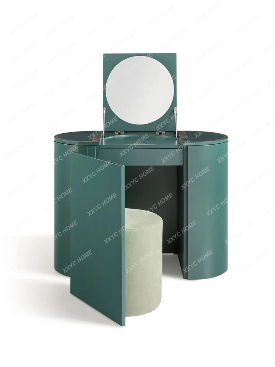 Italiaanse minimalistische lichte luxe kaptafel Verplaatsbare slaapkamerdressoir Moderne lichte luxe make-uptafel Geavanceerd gevoel
