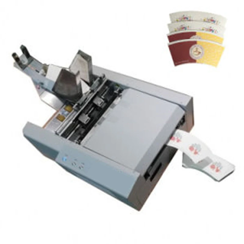 Single Wall Hand Fan Printing Machine Paper Cup Fan Printing And Die Cutting Machine For Paper Sheet