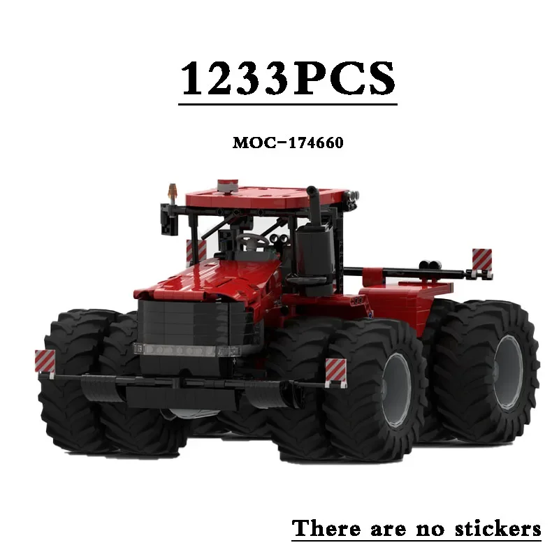 Building Blocks MOC-174660 Agricultural Tractor Excavator 1233PCS Building Blocks Educational Toys Birthday Toys Christmas Gifts