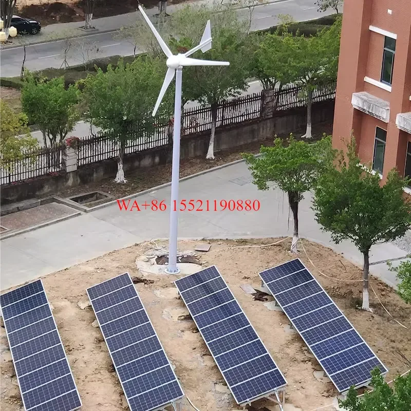 WMWMNU 5kw Wind Turbine and Solar Panel Combination System for Electricity Production