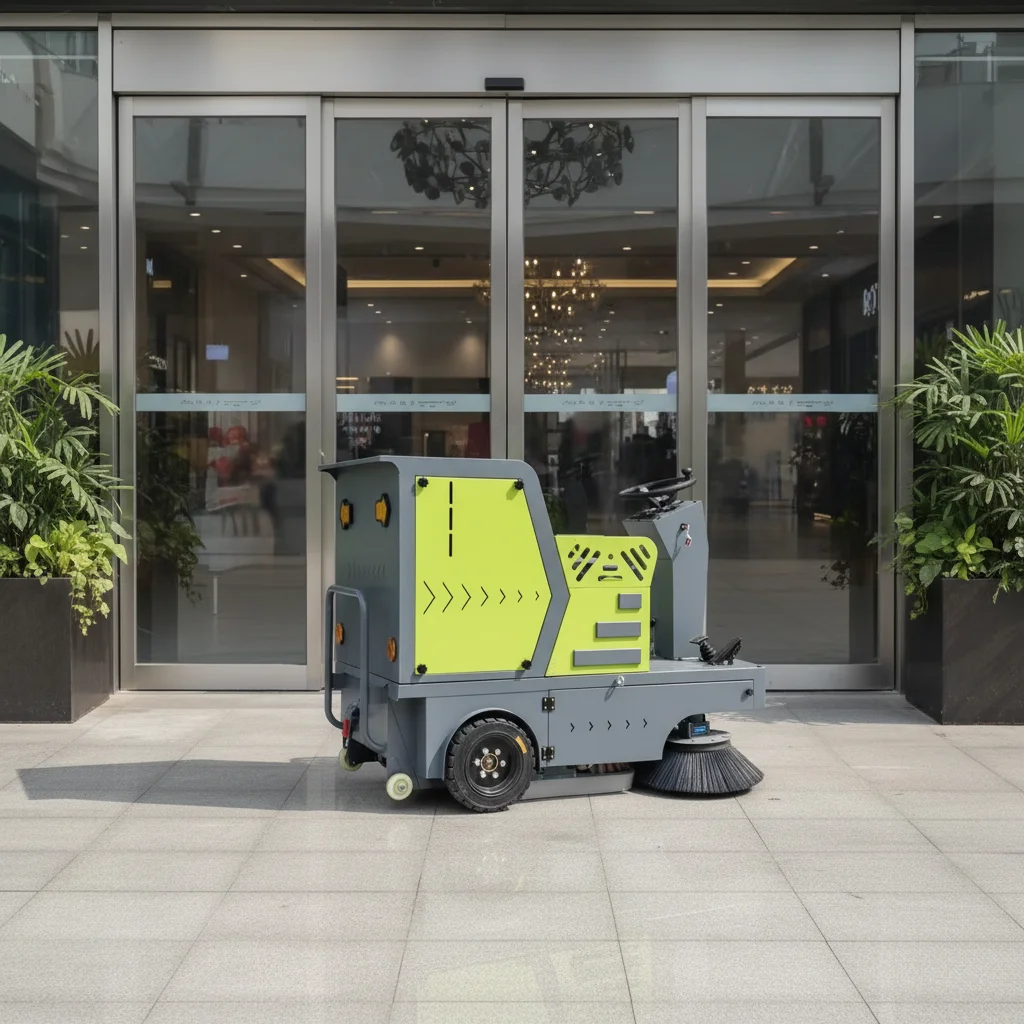 

Customized Electric Street Cleaning Vehicle Parking Lot Factory Mall Sweeper Truck Ride-On Industrial Sweeper