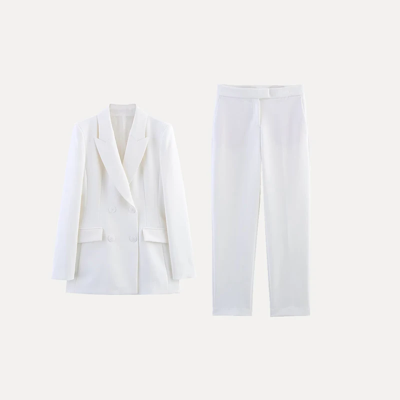 

Весна 2025, женский костюм, комплект из джата и брюк, длинные брюки, волокно полиэстера, модная рабочая одежда, студенческий комплект, бренд Z