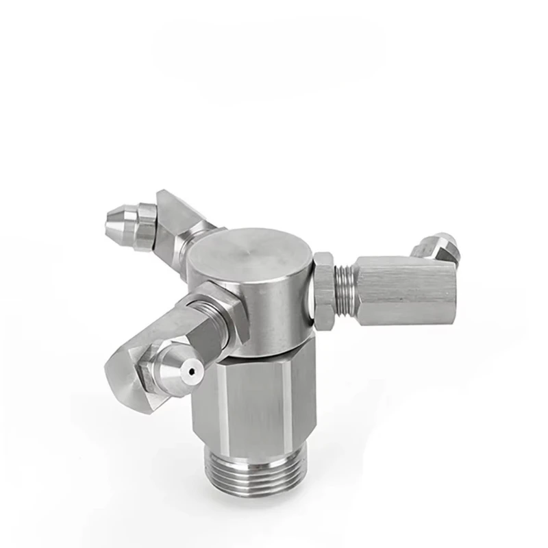 

360-Degree automatic rotating stainless steel nozzle for high-pressure building cleaning high-pressure cleaners