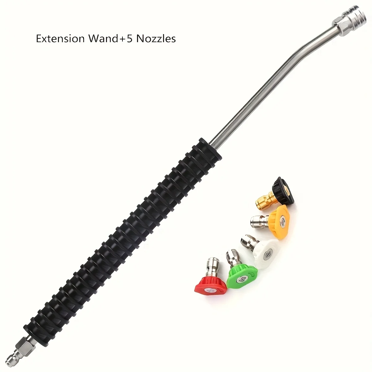 Heavy Duty Pressure Washer Extension Wand - 1/4" Quick Connect Stainless Steel Universal Compatible Cleaning Accessory