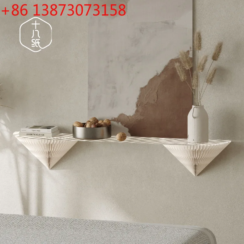

18 wall shelf No punching shelf Wall hanging wall shelf Baffle bookshelf decorative