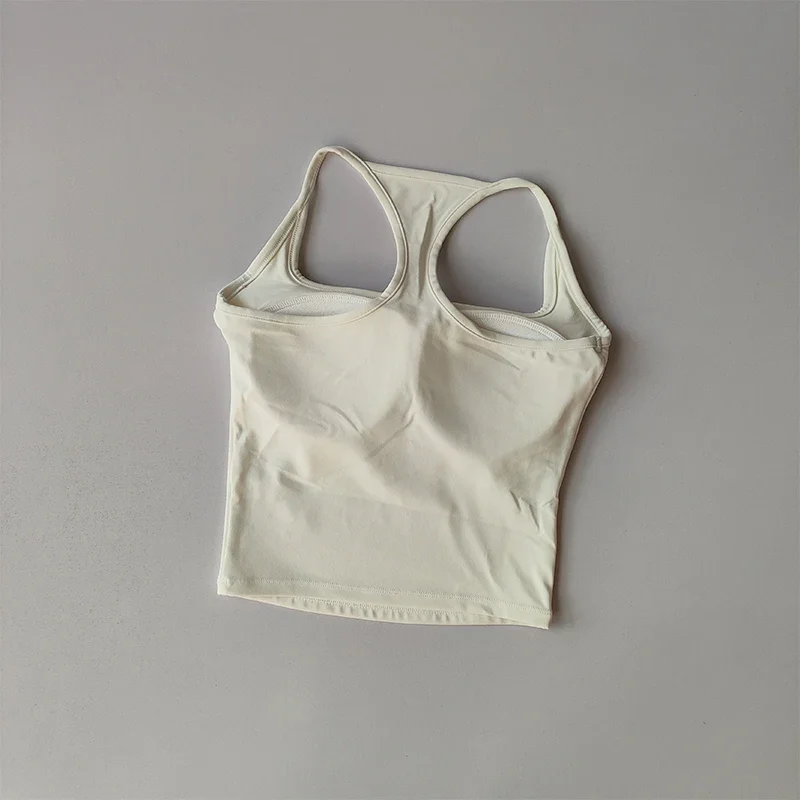 Integrierter stoßfester, farbblockierender I-Rücken, schöner, schnelltrocknender, vielseitiger Pilates-Yoga-Top, Fitness-BH, Damen-Sporttop – Detail 6