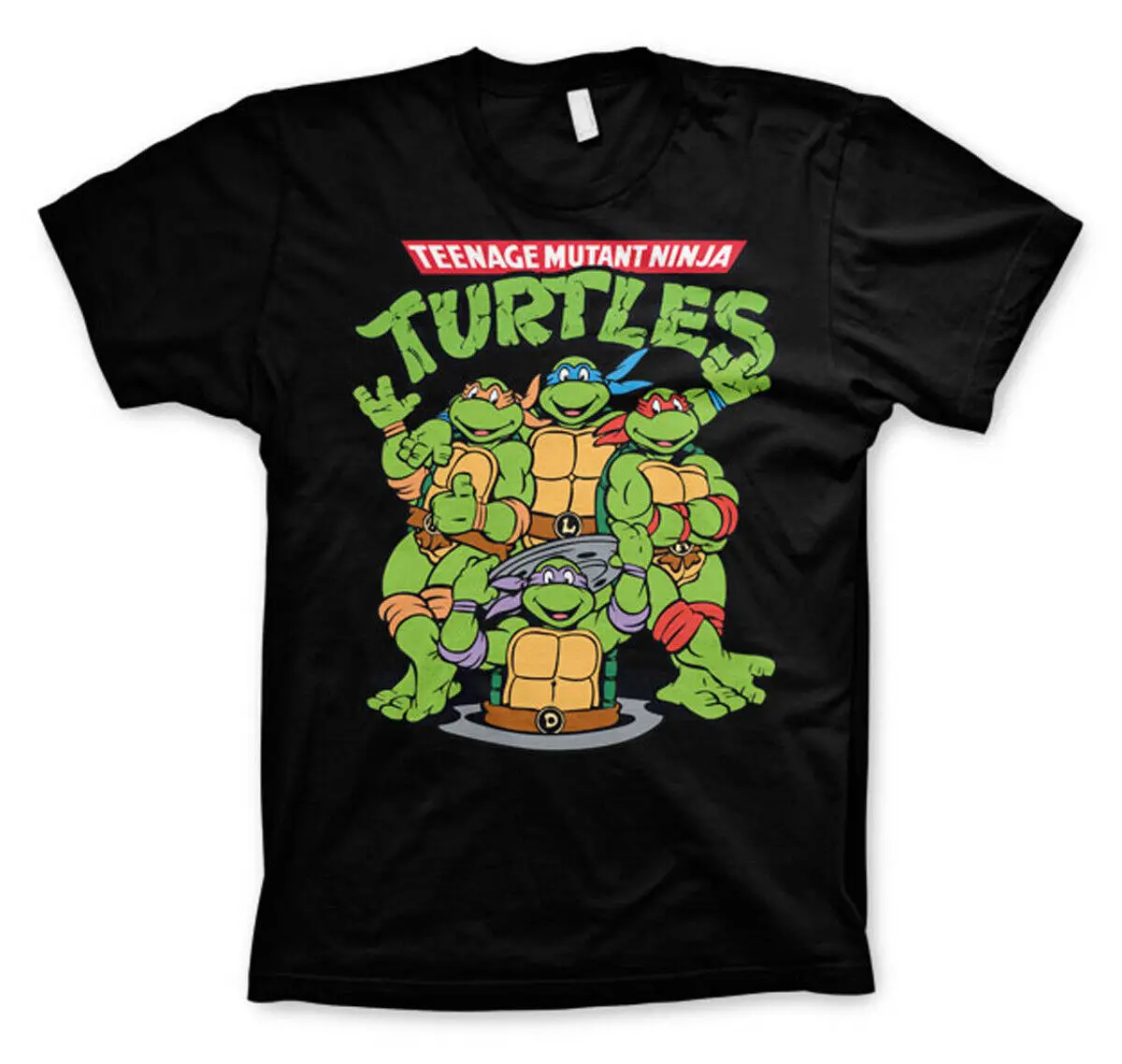 T Shirtnage Mutant Hero Turtles Classic Poster Official Shirt Mens