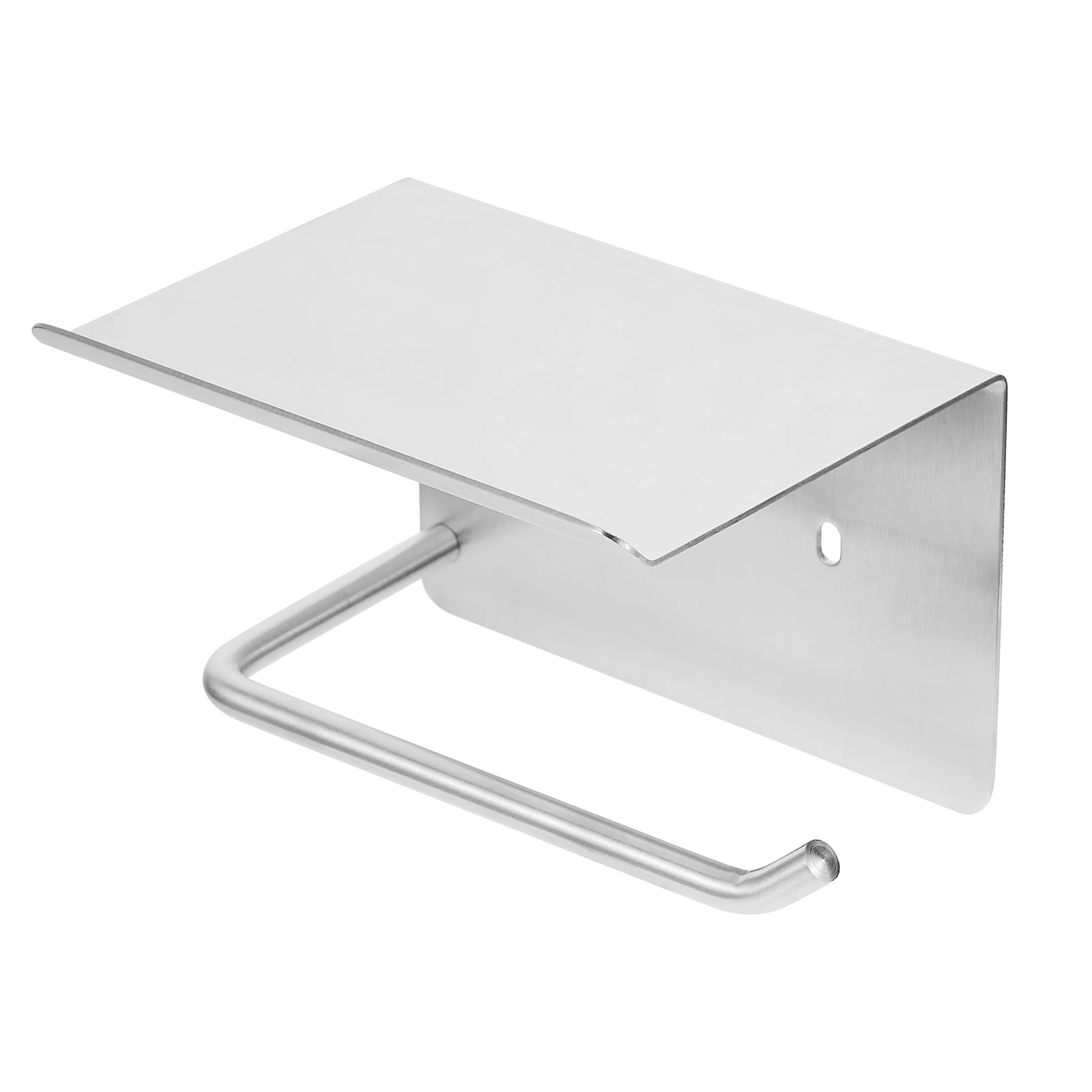 

Stainless Steel Toilet Paper Holder Rack Shelf Tissue St Bathroom Modern Design Durable Never Rust Practical Sturdy Phone Shelf