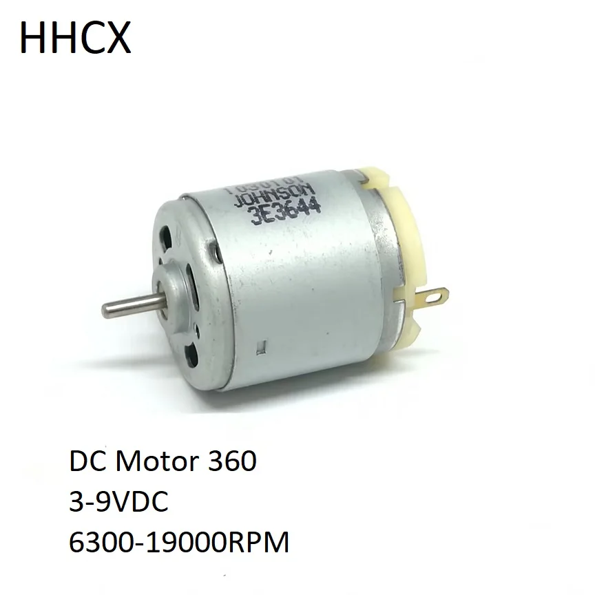 1PCS DC Motor 360 3-9VDC 19000RPM Vehicle Model High-speed DC Motor RS-360SH Large Torque Massager Water Pump Motor