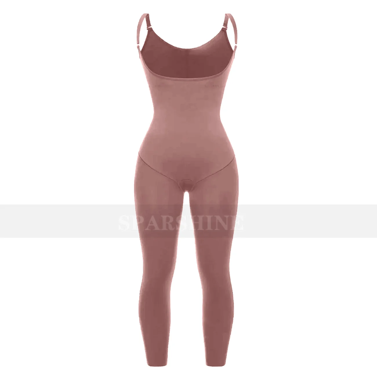 Fajas Women\'s Shapewear Bodysuit With Tightening Straps Sleeveless Bare Chest Jumpsuit Tummy Control Traceless Body Shaper