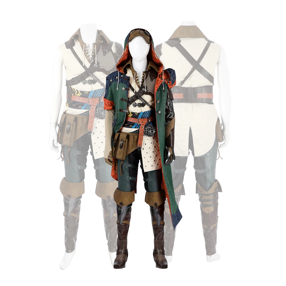 

Hunter And Monster Men Role Playing Costume High Quality Wilderness Game Hope Costume Halloween Party Costume