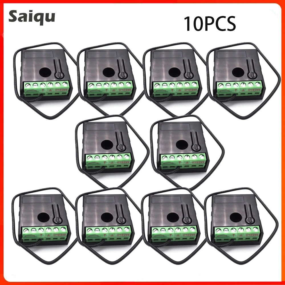 AC/DC12V 24V 1CH Relay Controller 10PCS Mini Wireless RF Remote Control Switch Work Nice Flors Rolling Code Open Code Receiver 