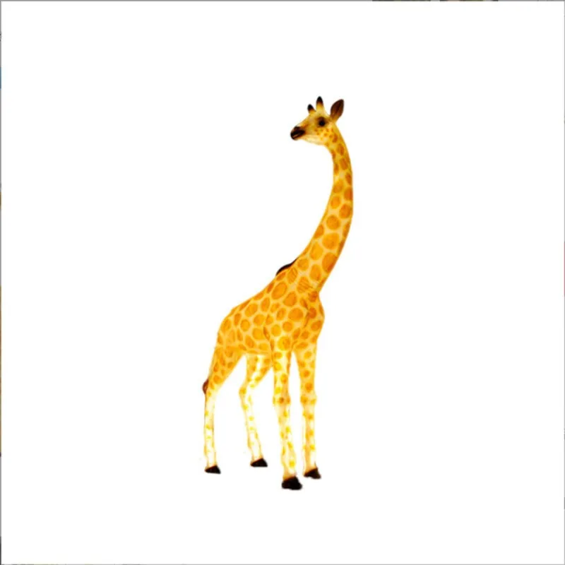 Outdoor animal simulation luminous sika deer garden landscape lighting project lawn creativity