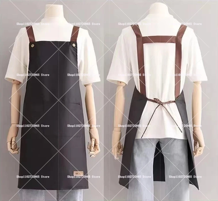 ساحة سنوبيس مقاومة للزيت المقاوم للماء بدون أكمام بينافور للنساء والرجال كارتون المنزل الخبز مطعم الشواء مآزر القهوة هدية