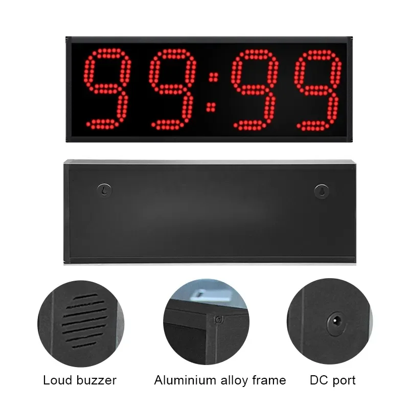 High Quality Big Red LED Digital Stopwatch Timer Repeating Count & Pace Clock Game Clock For Swimming-Pool Tools & Accessories