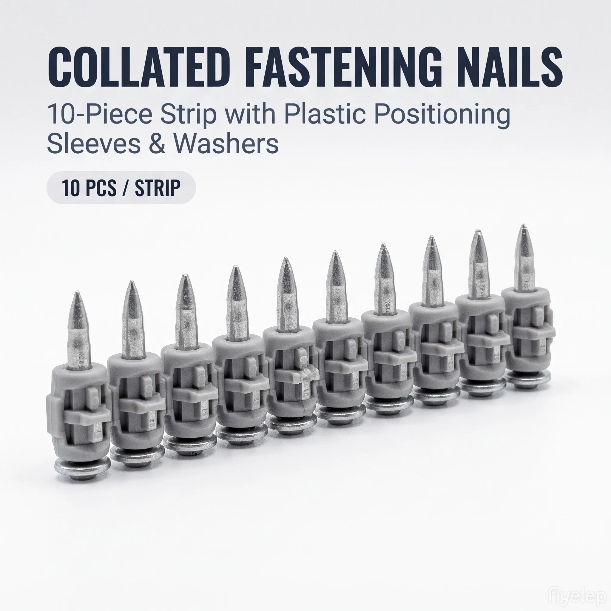 22mm Heavy Duty Steel 3mm Shank Concrete Nails Compatib for Hilti BX3 2000PCS