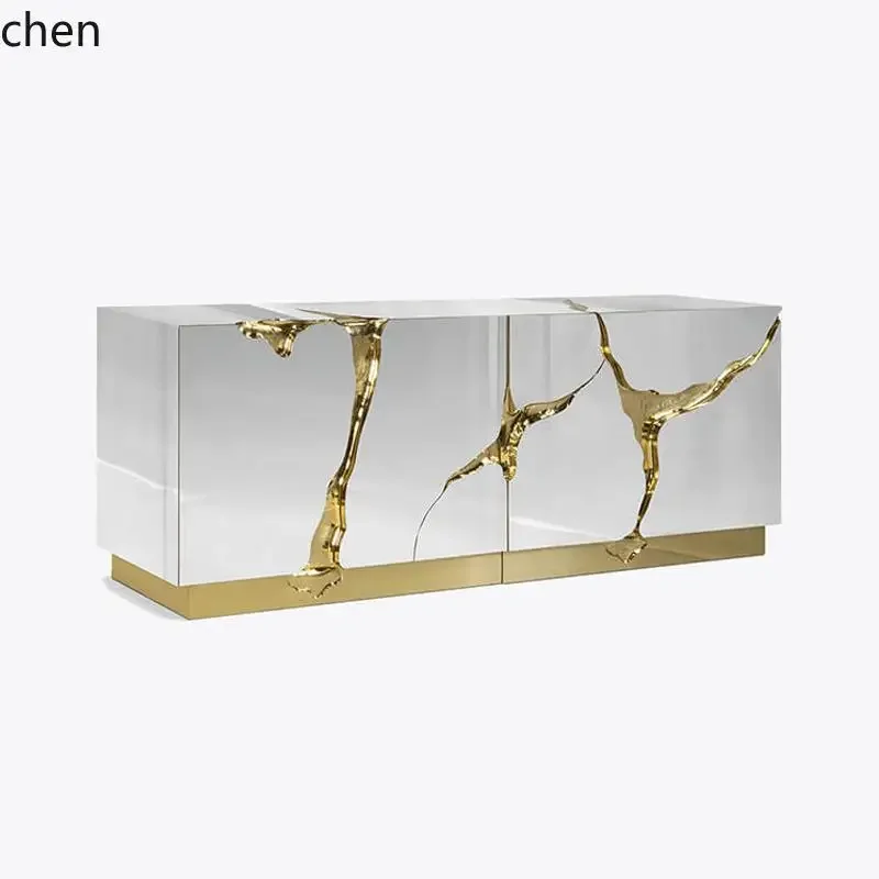 Zws. Light luxury home entrance cabinet, high-end living room decorative cabinet, villa dining side cabinet