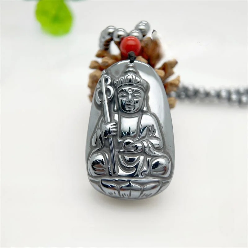 Terahertz engraved king Bodhisattva pendant, safety protection pendant, sweater chain.