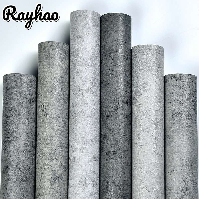 

Retro Cement Grey Pattern Wall Stickers Clothing Store Living Room Decor Contact Paper Waterproof Vinyl Self Adhesive Wallpaper