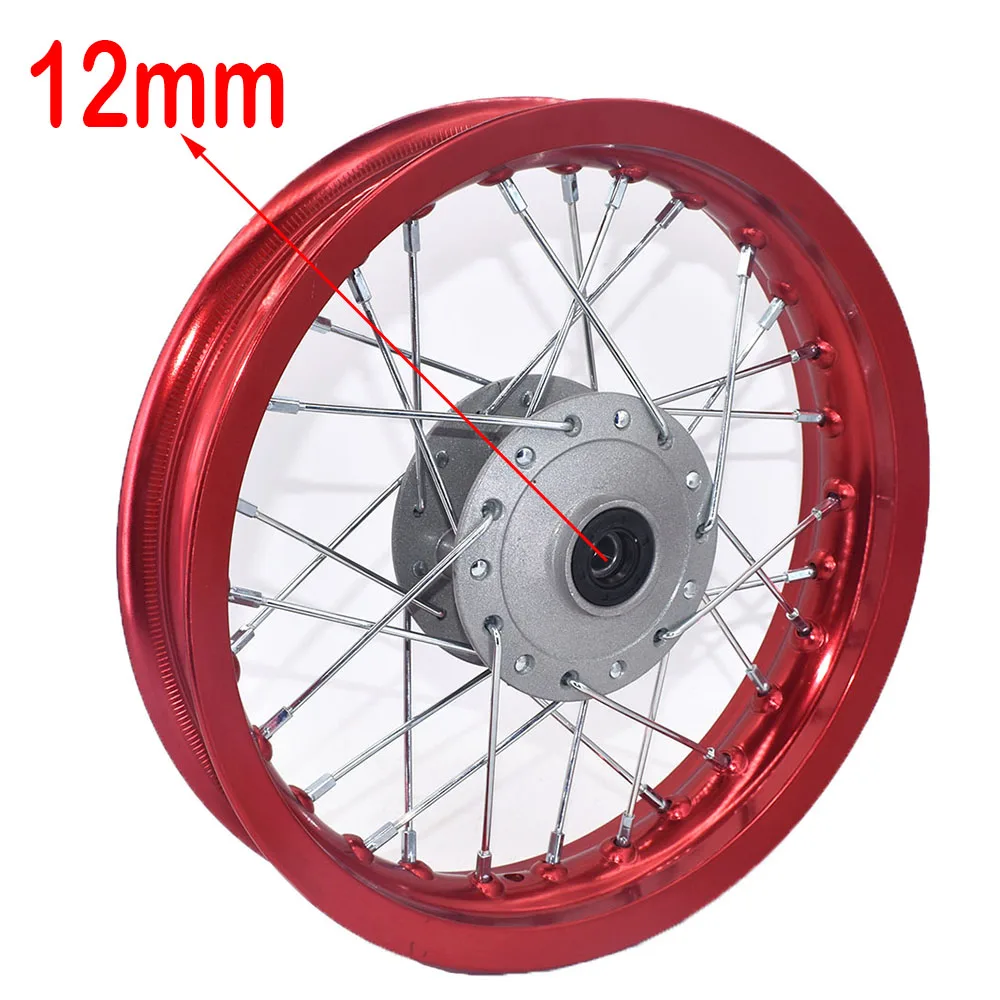 1.85 -12inch Front aluminum Rims Brake A Style Disc Plate Wheel Rims Hub For CRF50 APOLLO 110 Kayo Chinese Dirt Pit Bike