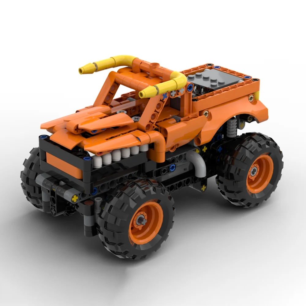 

MOC RC Megalodon Bull Monster Car Speed Champion Classic Car Model City Racing Children's Toy Gift Technology Building Blocks