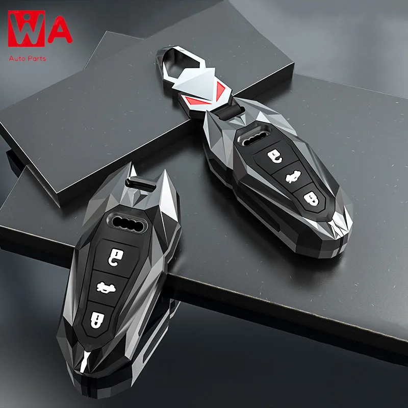 

Zinc Alloy Car Remote Key Cover Case For Audi A3 A4 B9 A6 C8 A7 S7 4K A8 D5 S8 Q7 Q8 SQ8 E-tron 2018 2019 2020 2021 Accessories