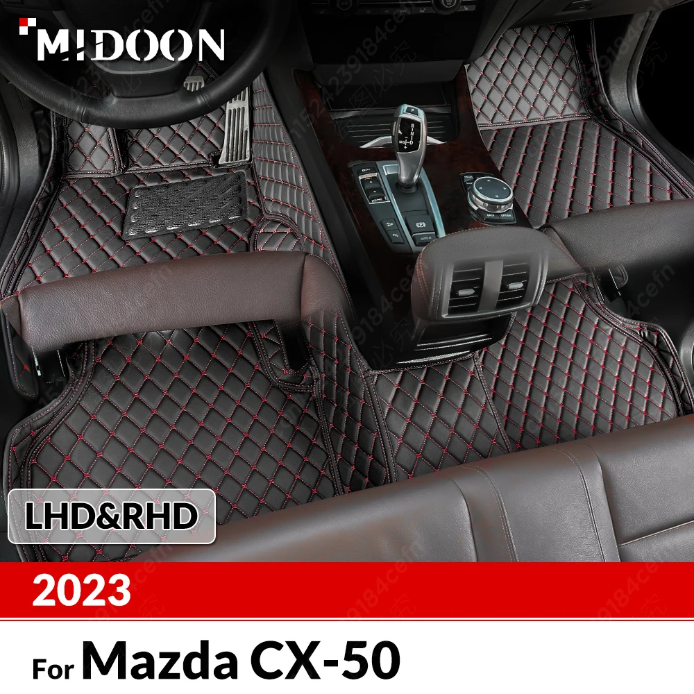 

Custom Car Floor Mats For Mazda CX-50 2023 Automobile Carpet Cover Interior Details Accessories Protective Pad Parts