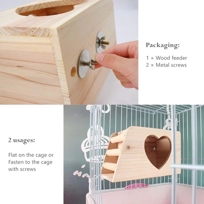 Wood Hay Feeder For Guinea Pigs,Rabbit Hay Box Holder Large Hay Dispenser Hanging Standing For Cage