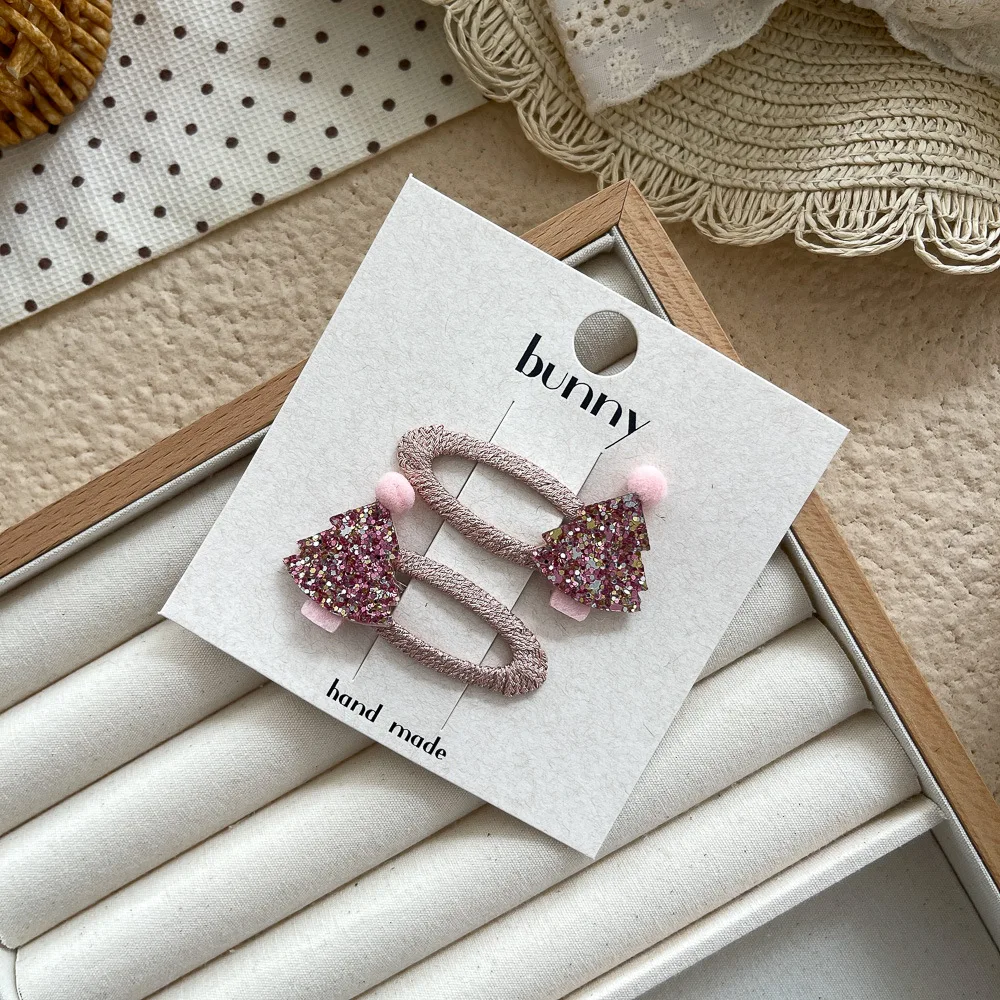 

Kawaii Hair Bows for Girls 2Pcs Sparkly Pink Ballet Shoe Hair Clips Non-Slip Baby Toddler Hair Accessories Set