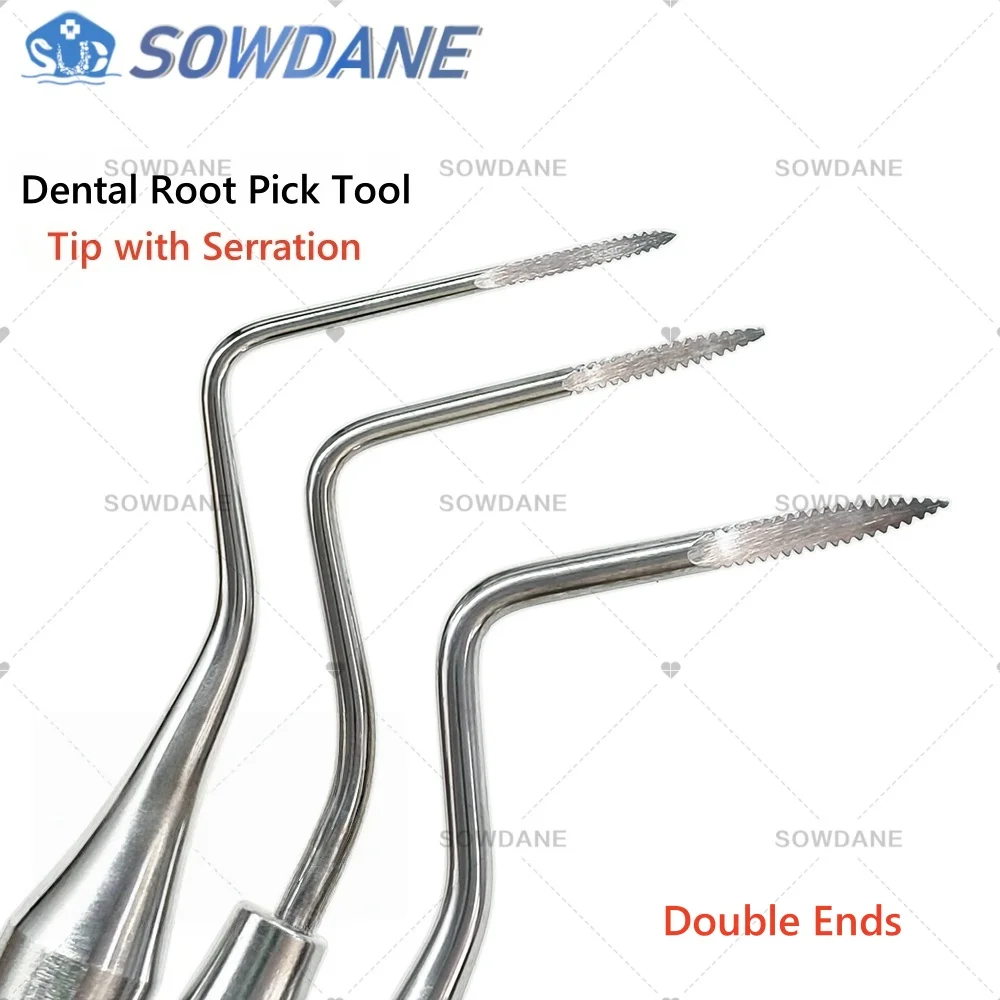 Saw Tooth Tip Dental Minimally Invasive Extraction Tools Stainless Steel Dental Root Tip Pick Tool Tooth Elevator