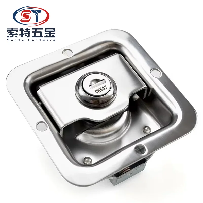 XK105 Tool Box Latch Paddle Trailer Rear Semi Body Recessed Handle Truck Door Lock