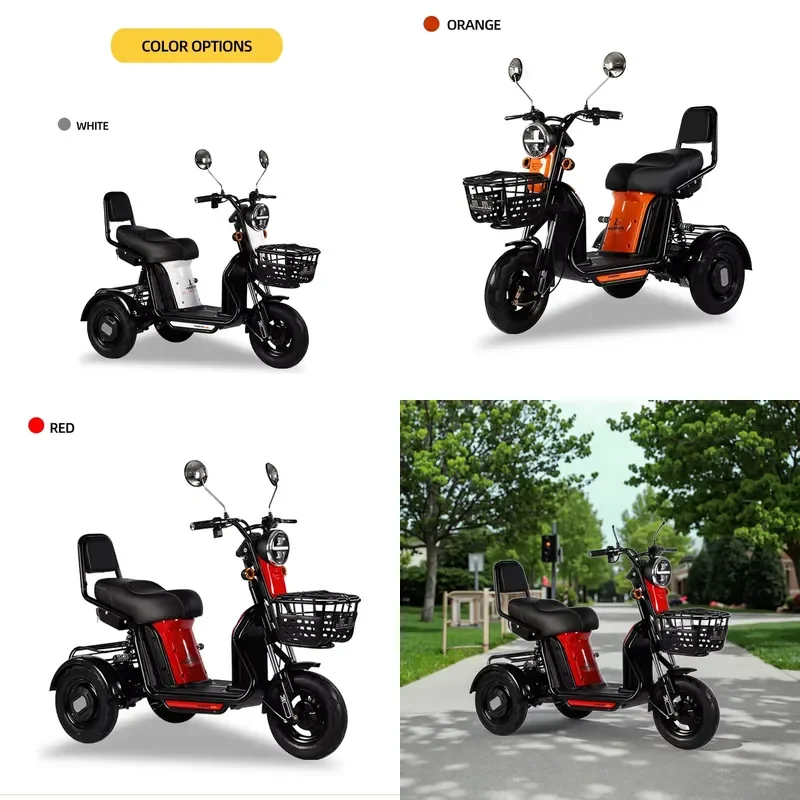 STROVAN High-End Electric Tricycle China Factory Digital LCD 3-Wheeler Luxury Electric Tricycles