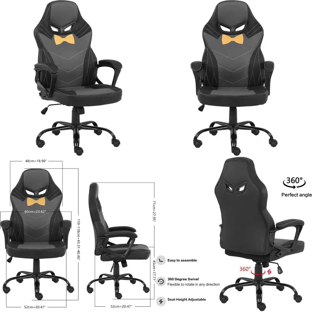 

Эргономичное компьютерное кресло в гоночном стиле с высокой спинкой для подростков — игровое сиденье с регулируемой высотой и удобной функцией