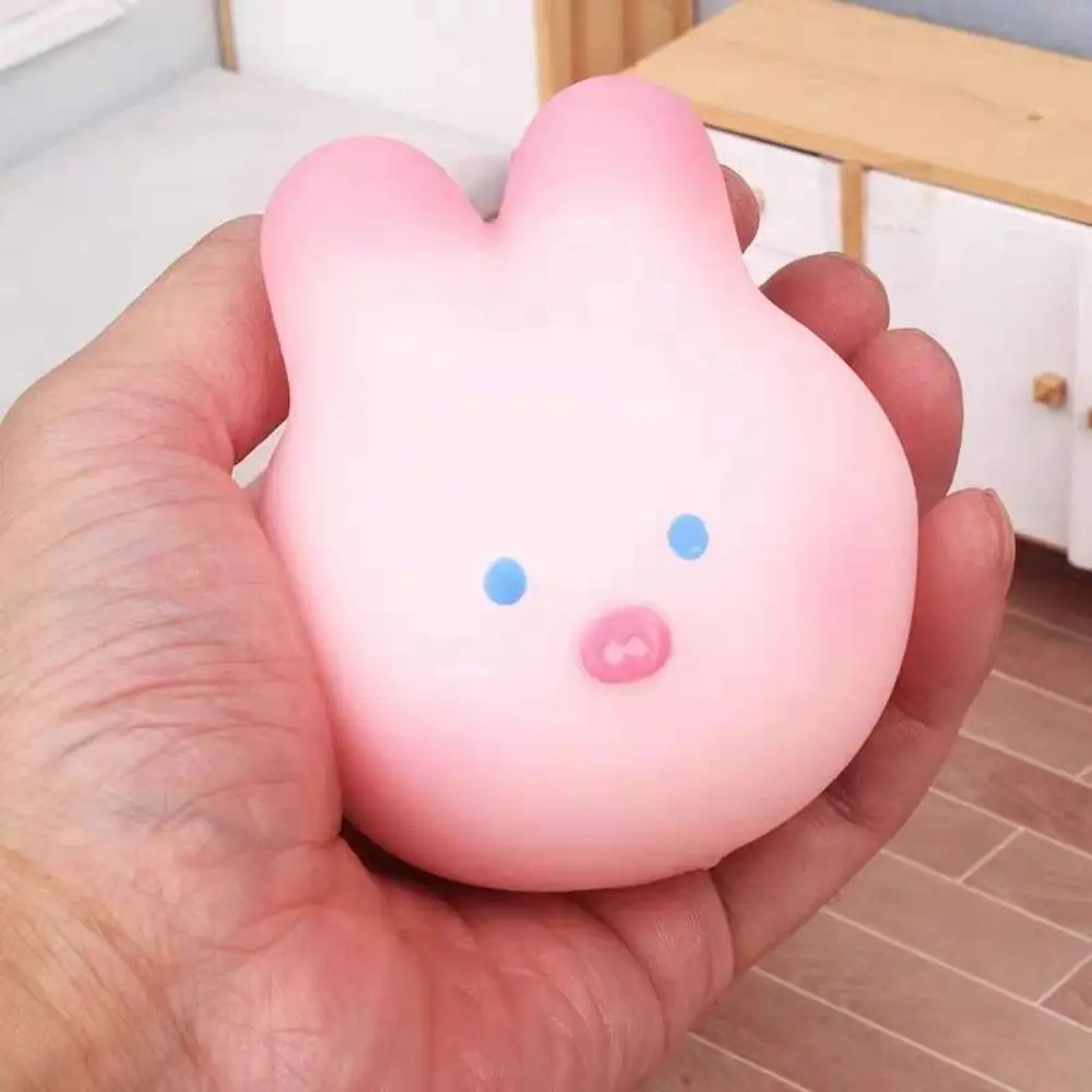 تنفيس اللعب موتشي الوردي خنزير ضغط لعبة الوردي الكرتون الحيوان زهر الكرز خنزير أرنب Kawaii ضغط قرصة لعبة هدايا الحفلات