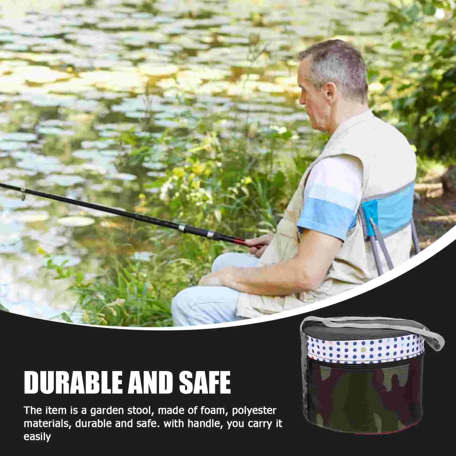 Portable Stool Gardening Convenient Durable Stools Outdoor Lightweight Breathable Non-slip Fishing